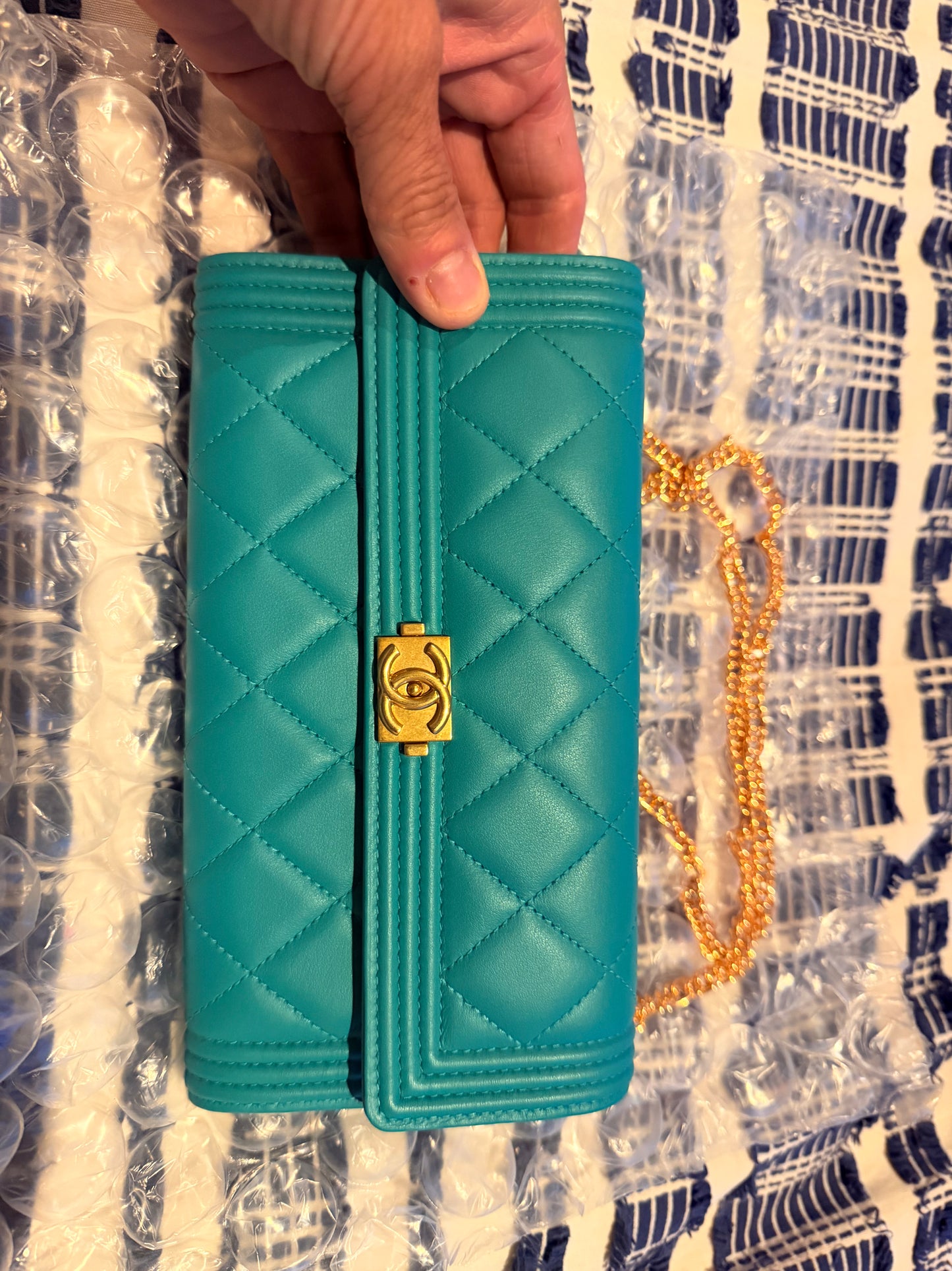 SOLD - Chanel Le Boy Wallet - New