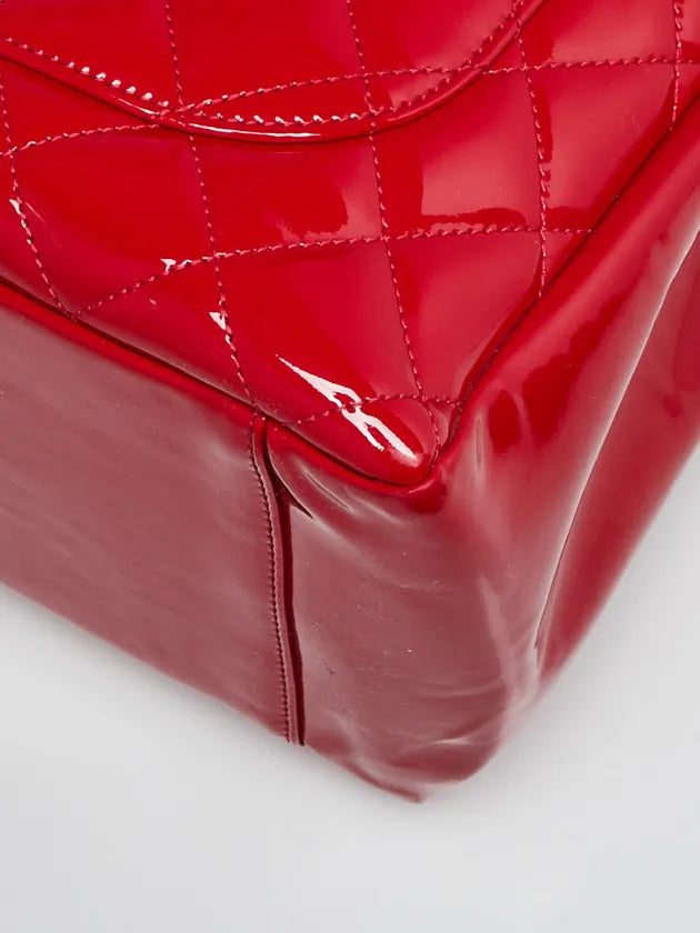 Chanel Red Quilted Tote