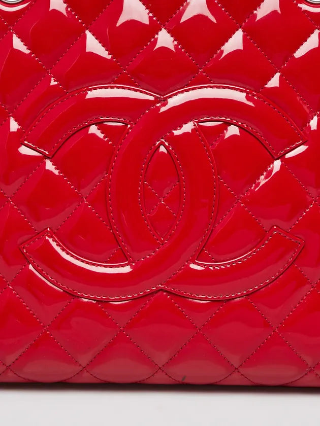 Chanel Red Quilted Tote