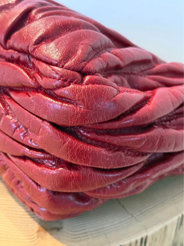 Miu Miu (Prada) Crinkled Leather Chain Bag