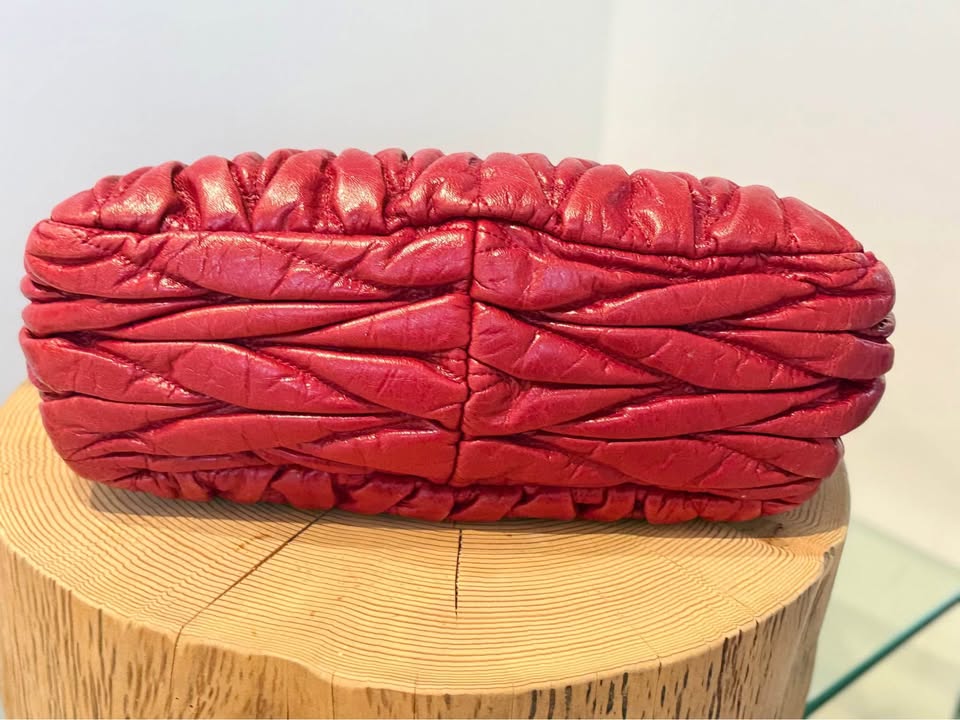 Miu Miu (Prada) Crinkled Leather Chain Bag