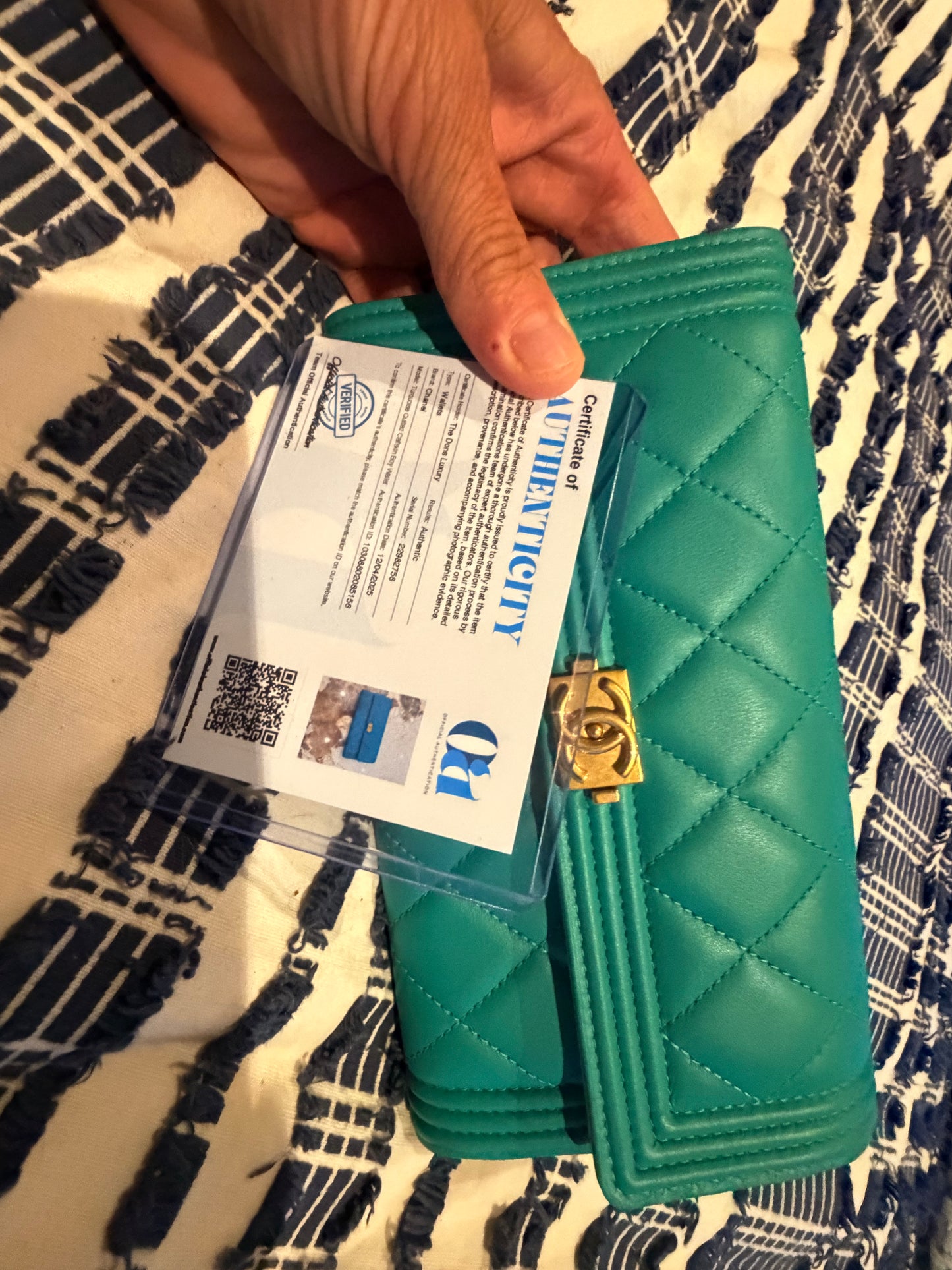 SOLD - Chanel Le Boy Wallet - New