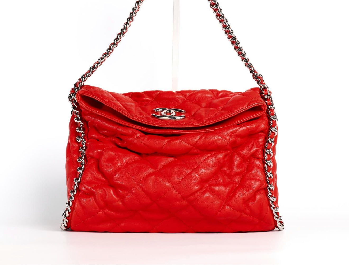 Chanel Washed Lambskin Chain Around Hobo bag