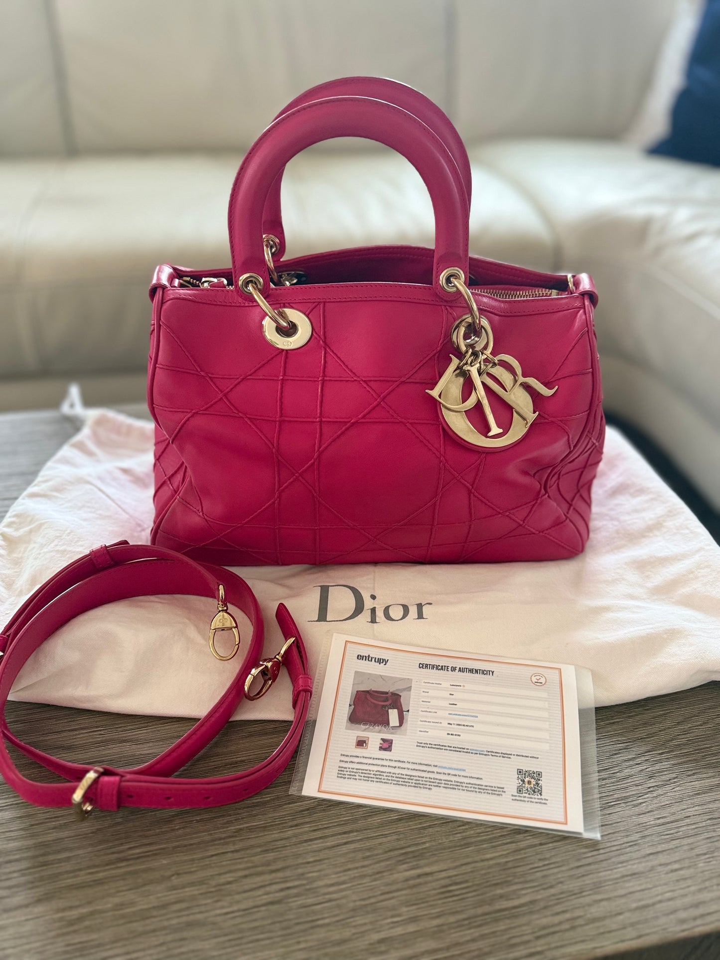 Dior Cannage Boston Bag - SOLD