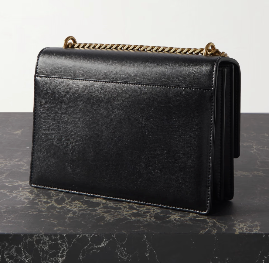 YSL Saint Laurent Black Leather Sunset Shoulder Bag - SOLD