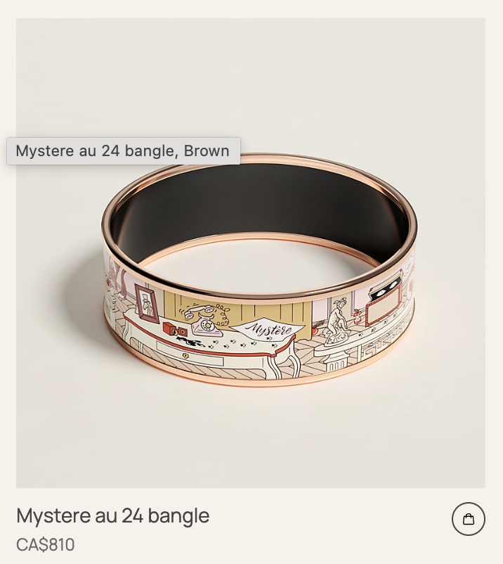 Hermes Loquet Red Horse Equestrian Motif Bangle