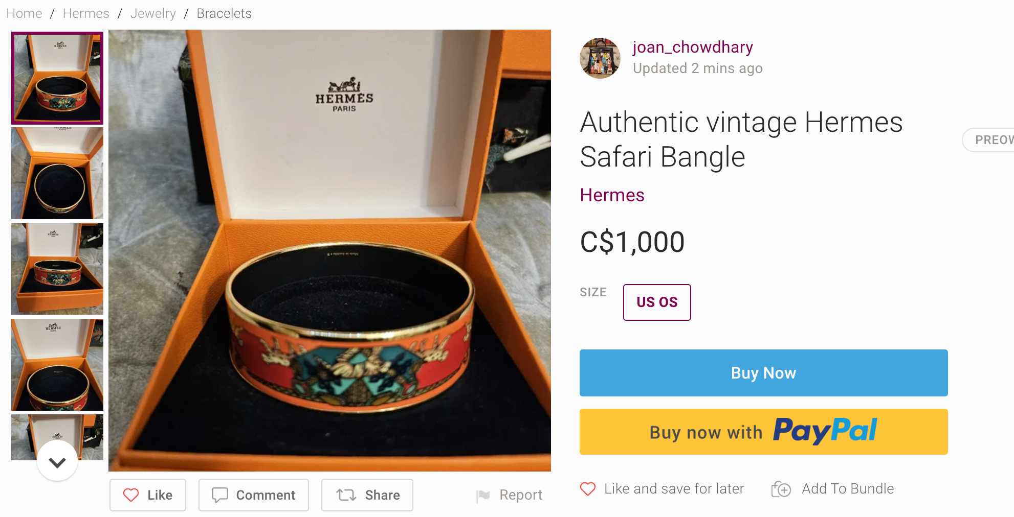 Hermes Loquet Red Horse Equestrian Motif Bangle