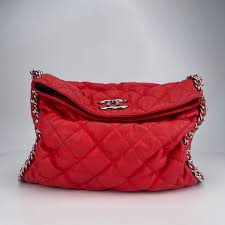 SOLD - Chanel Red Chain Around Bag